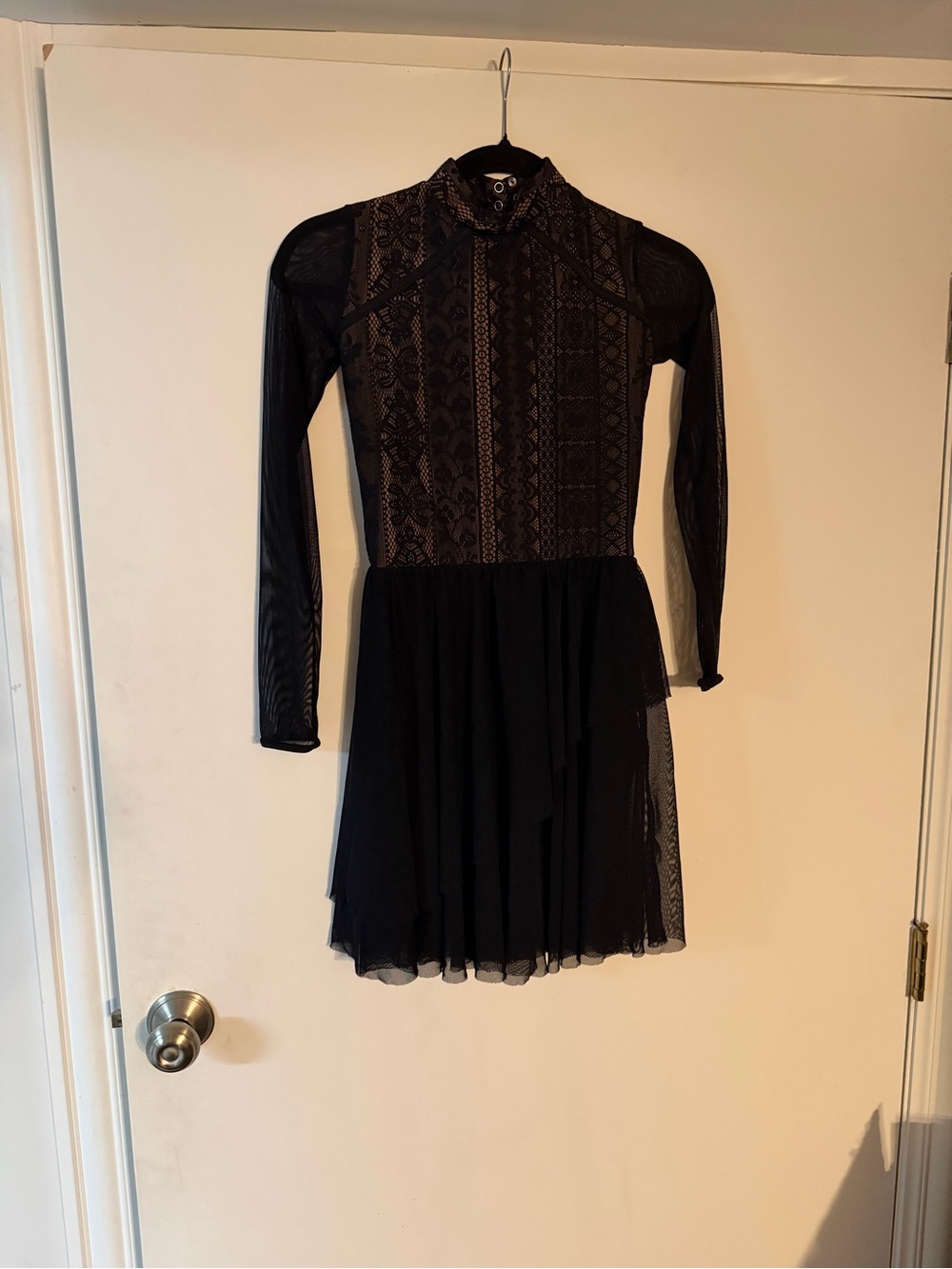 Black Lace Long-Sleeve Ballet/Lyrical Costume